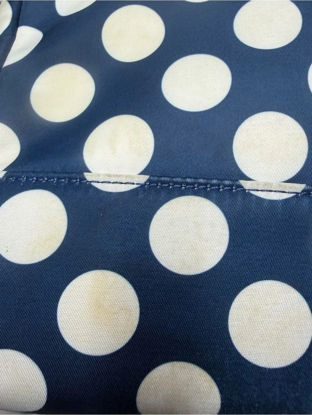 Kate Spade New York Polka Dot Nylon Backpack Navy BlueWhite Medium Daypack Purse